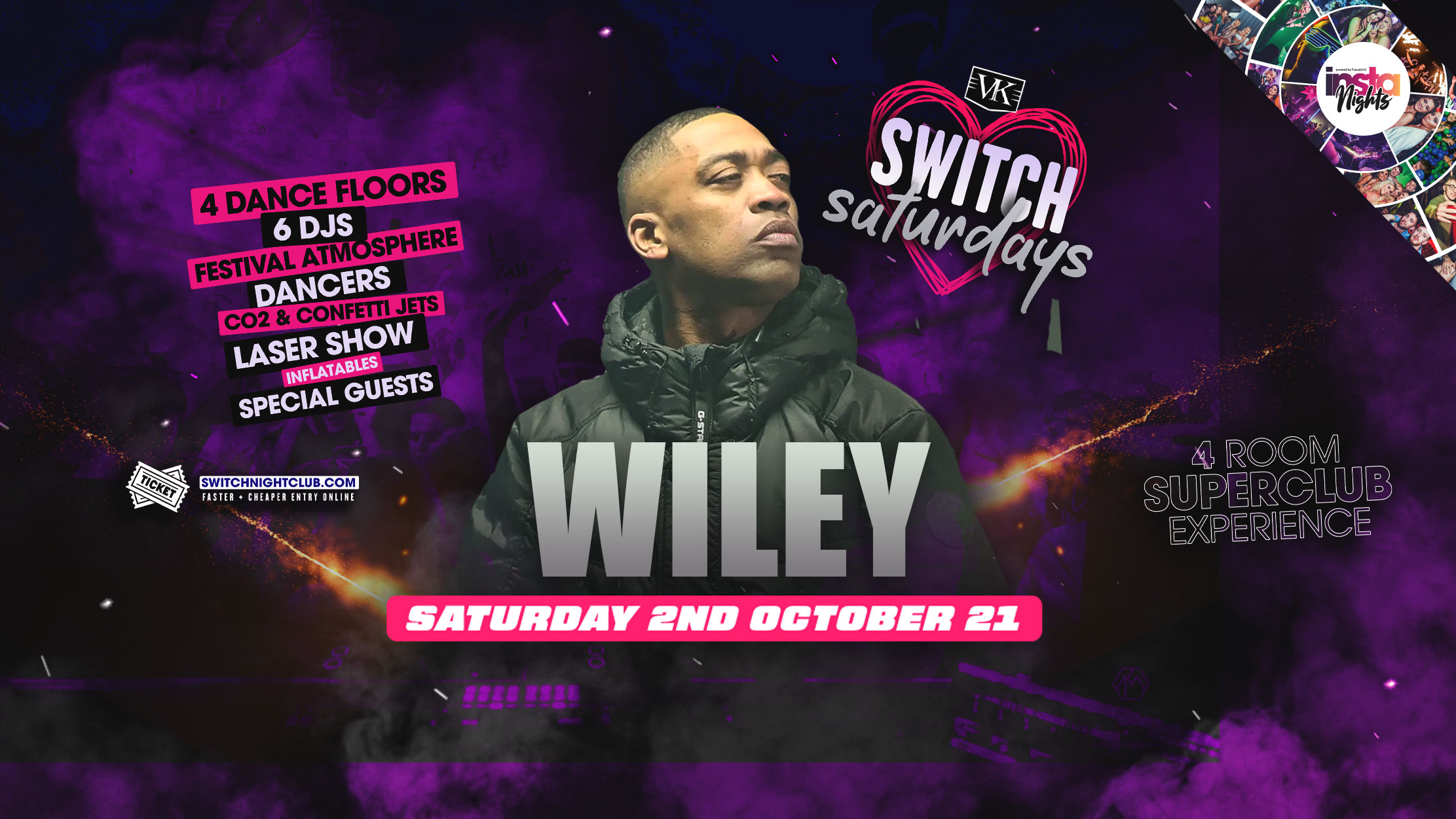 SWITCH Saturdays | FRESHERS SATURDAY | ft WILEY Live on Stage