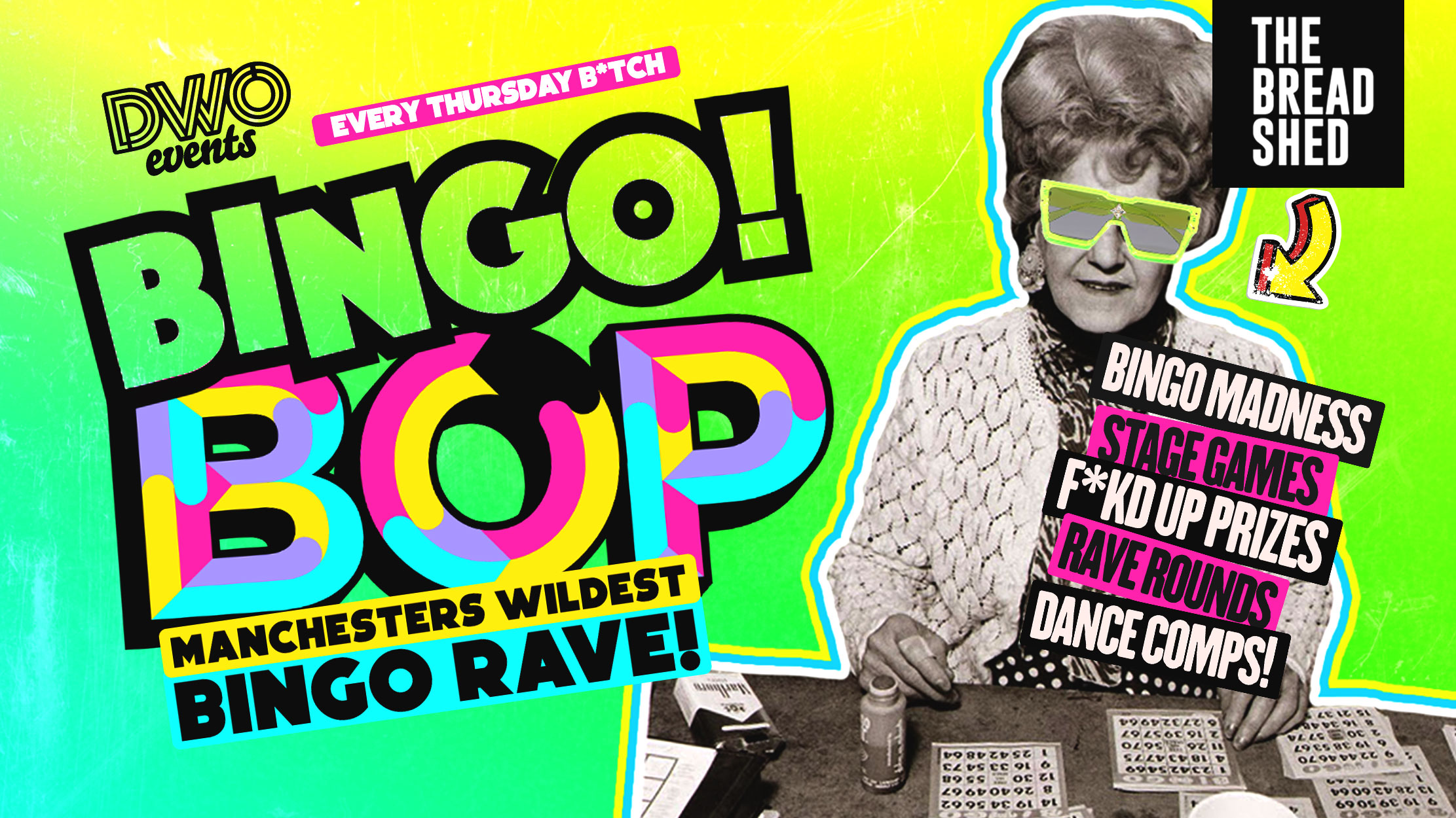 Bingo BOP | 90s UV Rave | Manchester Freshers Biggest Weekly Bingo Party