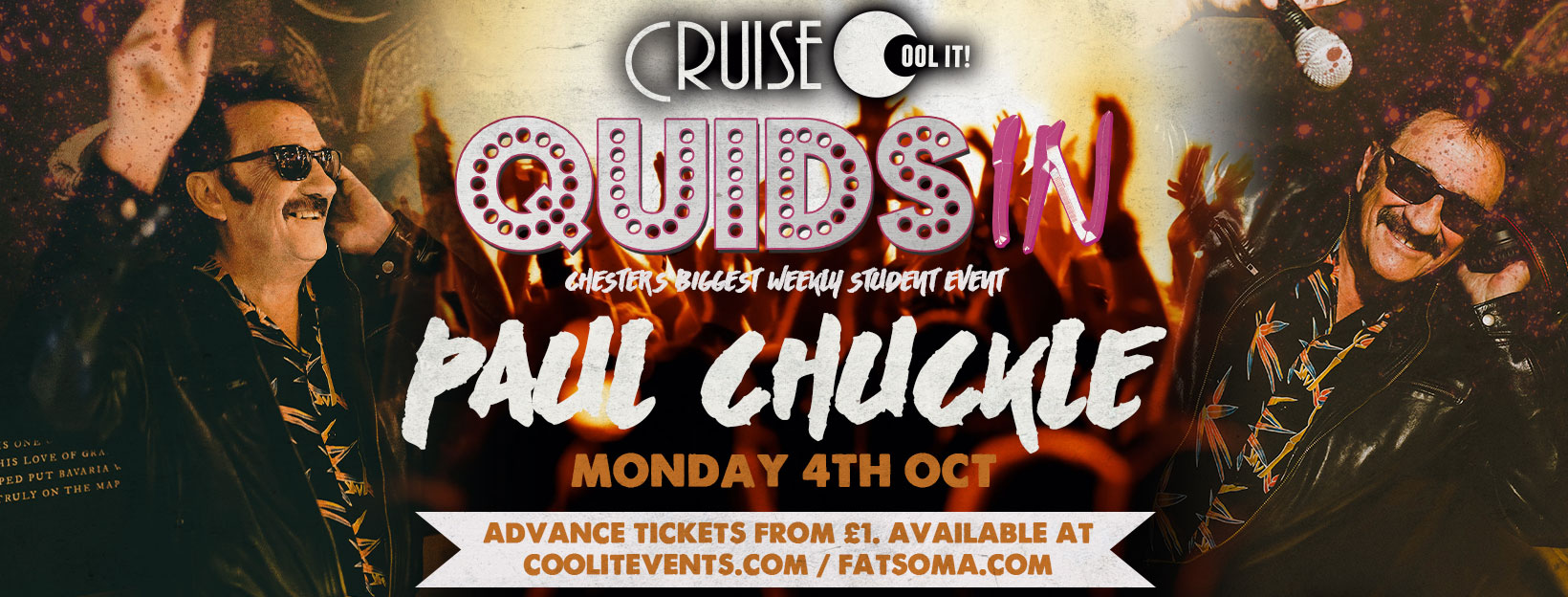 Quids In Mondays – hosted by Paul Chuckle!