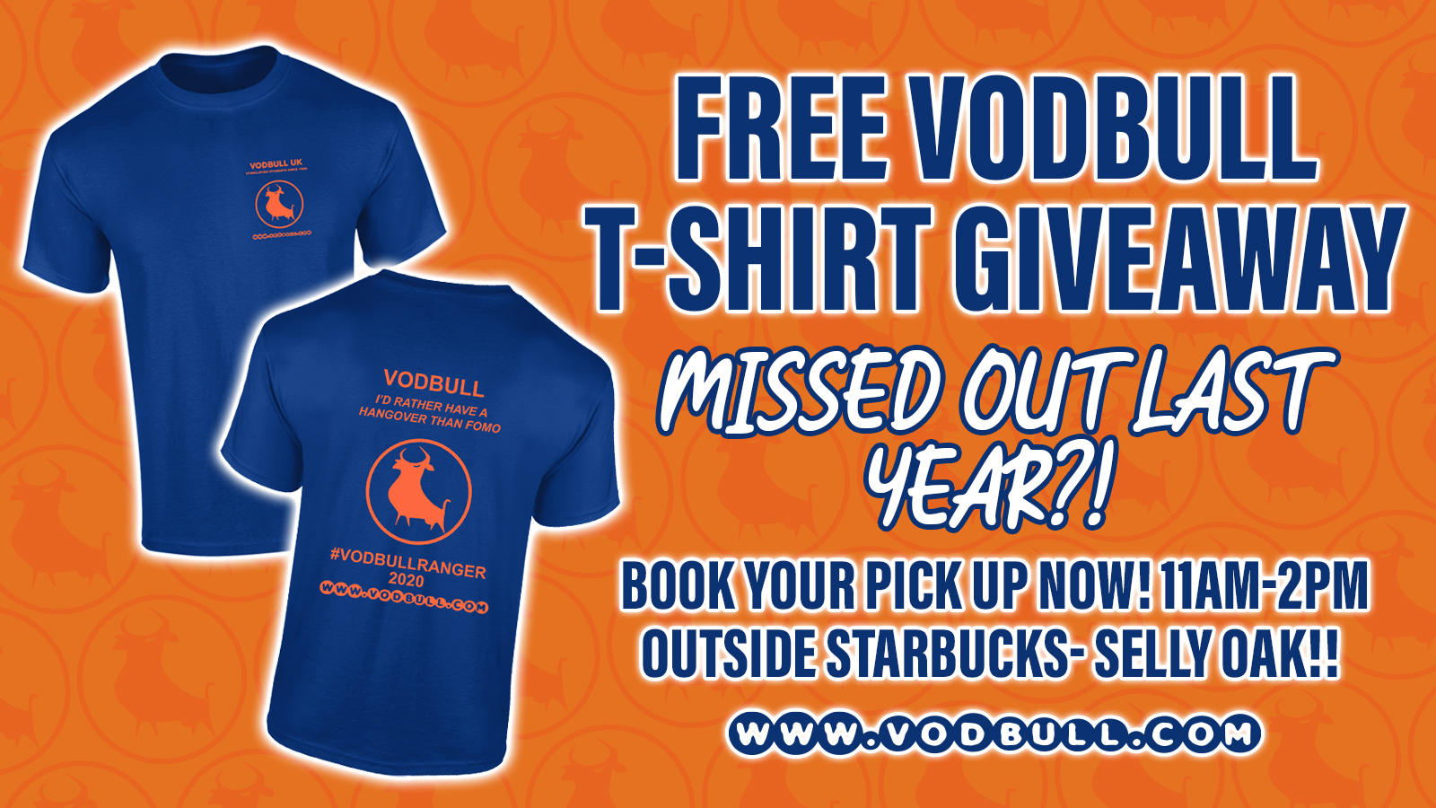 🎉FREE VODBULL T-SHIRT GIVEAWAY🎉
