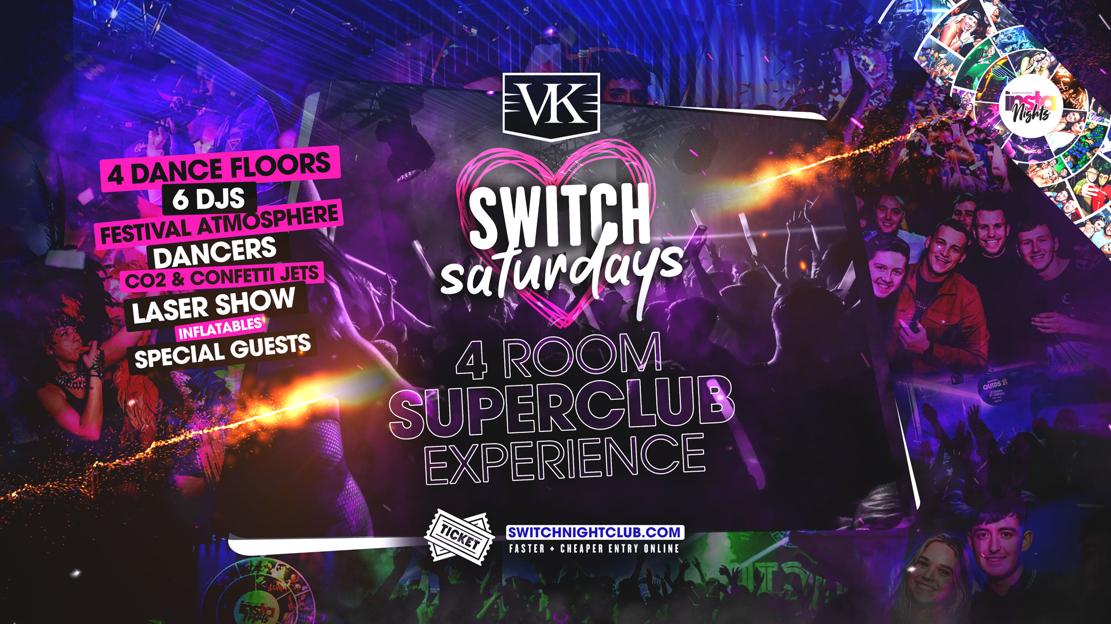 SWITCH Saturdays | 4 Dance Floors | Prestons Biggest Night Out!