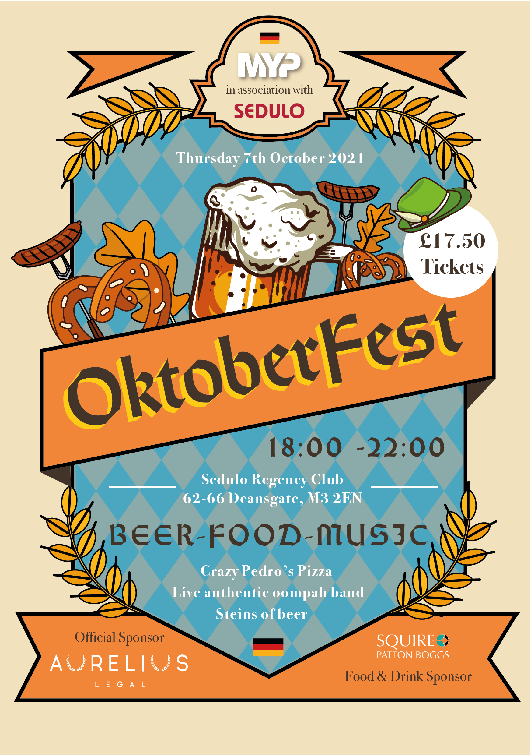 SOLD OUT: MYP Social – Oktoberfest at Sedulo