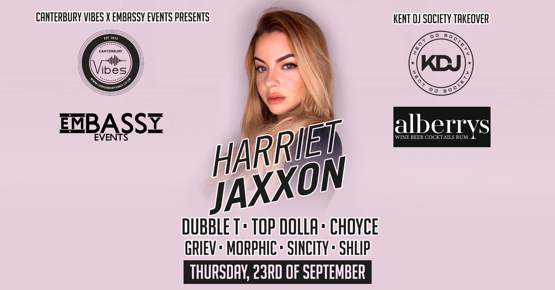 CANTERBURY VIBES PRESENTS HARRIET JAXXON LIVE DJ SET