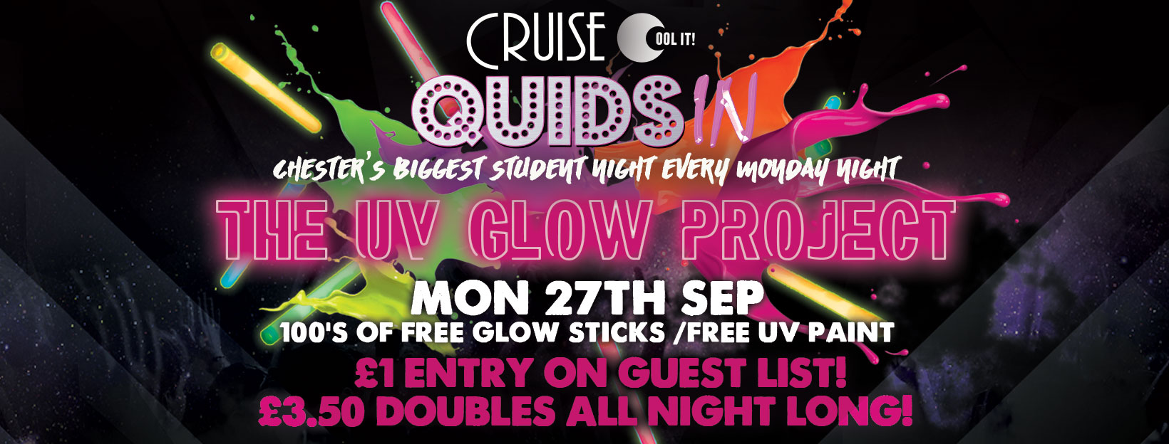 Quids In Mondays  – The UV Glow Project