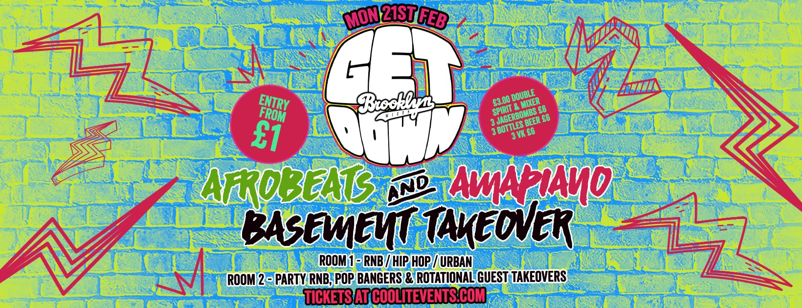 Get Down Mondays : Basement Takeover – Afrobeats & Amapiano