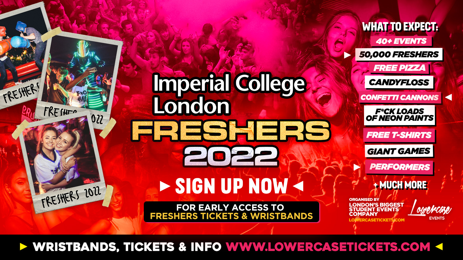 [FREE PRESALE REGISTRATION] Imperial Freshers Week 2022🎉 at Imperial