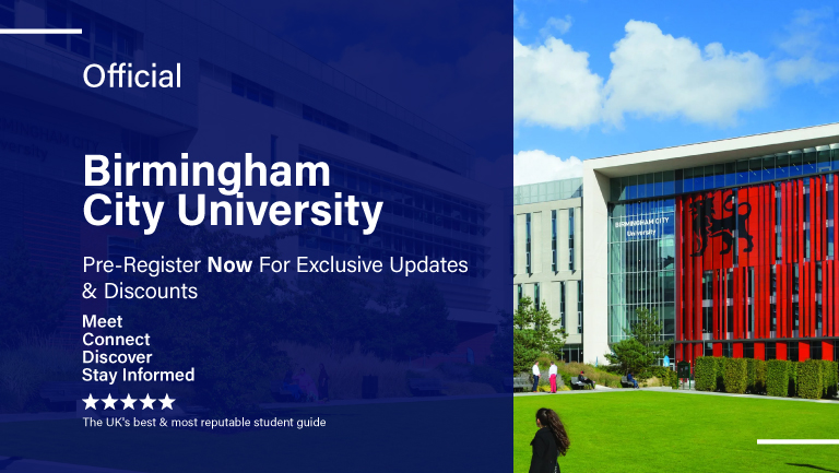 Birmingham City University Freshers 2022  Offer information and Vouchers