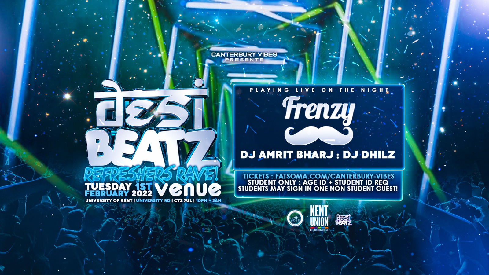 DESI BEATZ – Refreshers Rave – Special Guest – DJ FRENZY