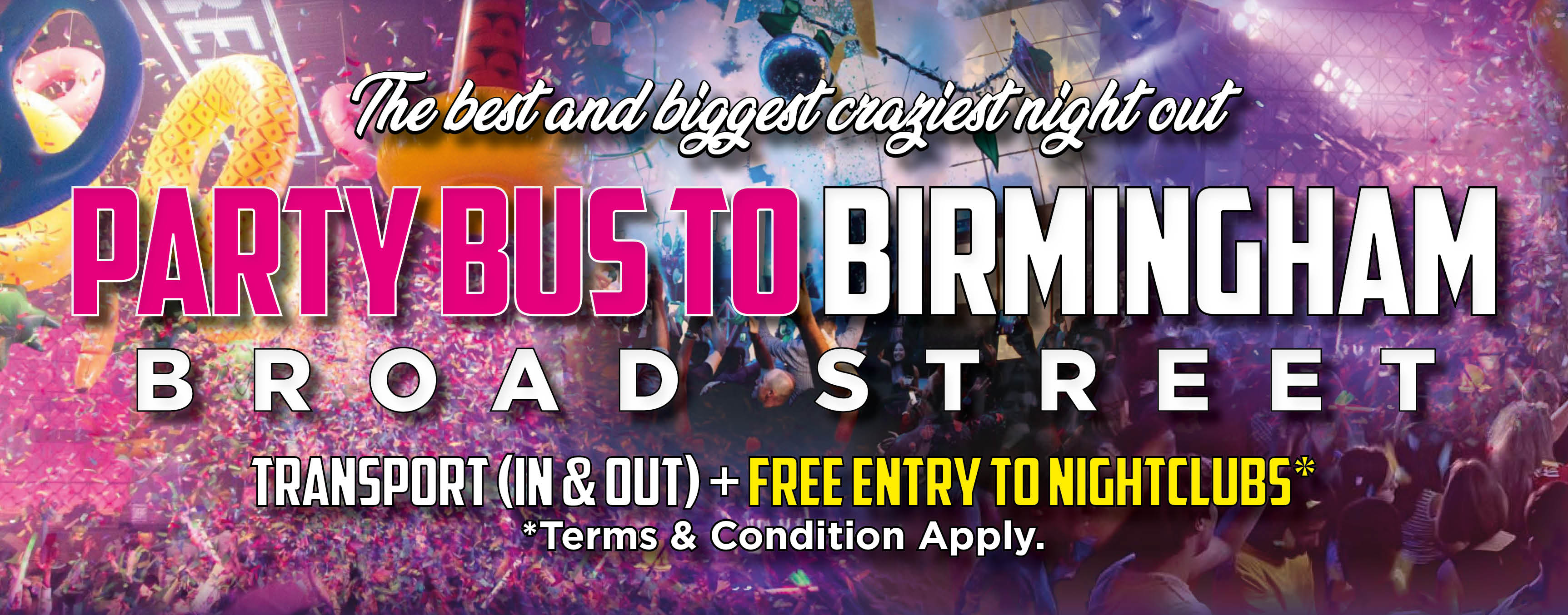 Fun Bus Schedule 2022 Party Bus To Birmingham Broad Street Every Friday At Coventry Cathedral,  Coventry On 11Th Feb 2022 | Fatsoma