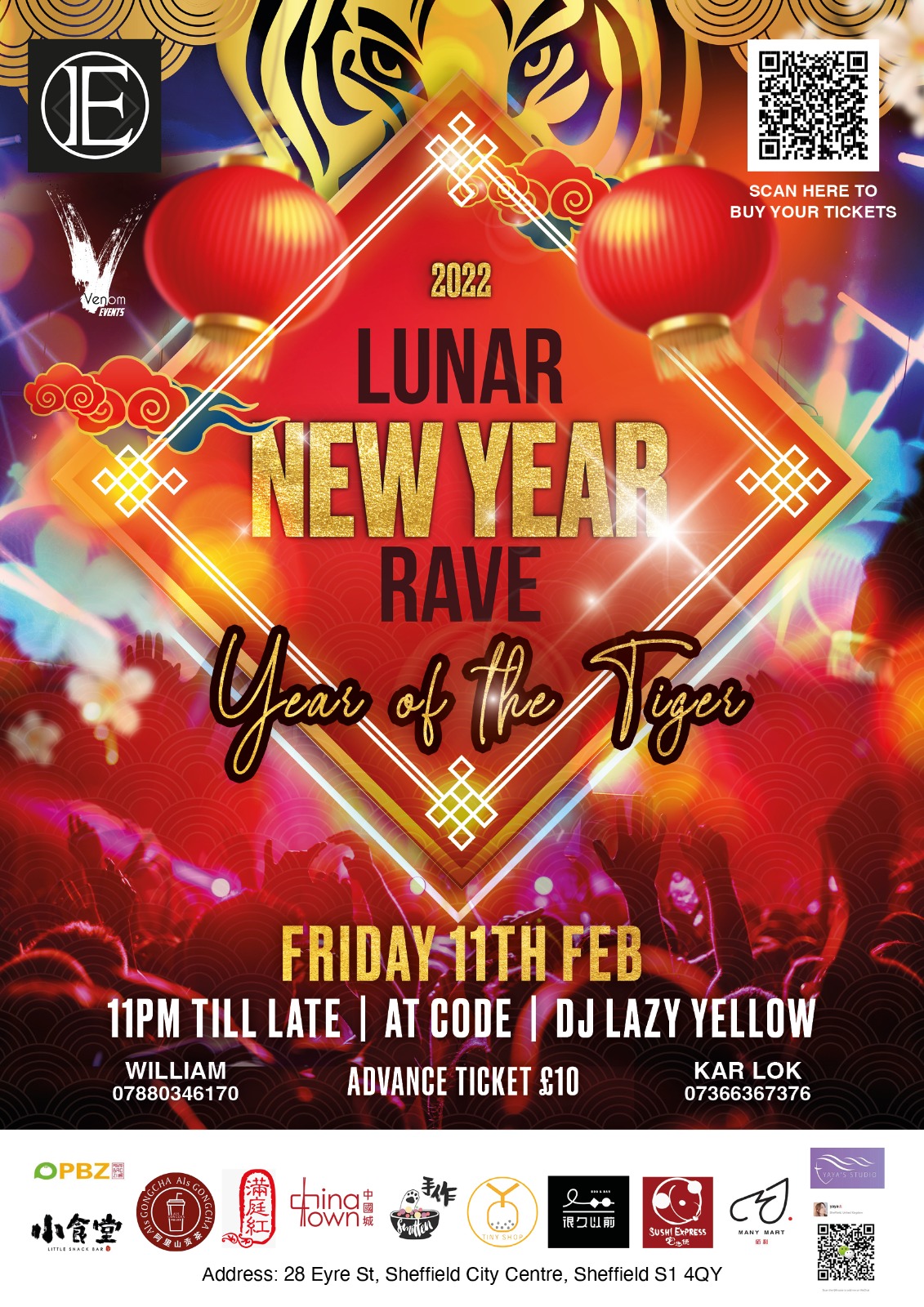 Elite Promotions Presents ''LUNAR NEW YEAR RAVE'' at Code, Sheffield on