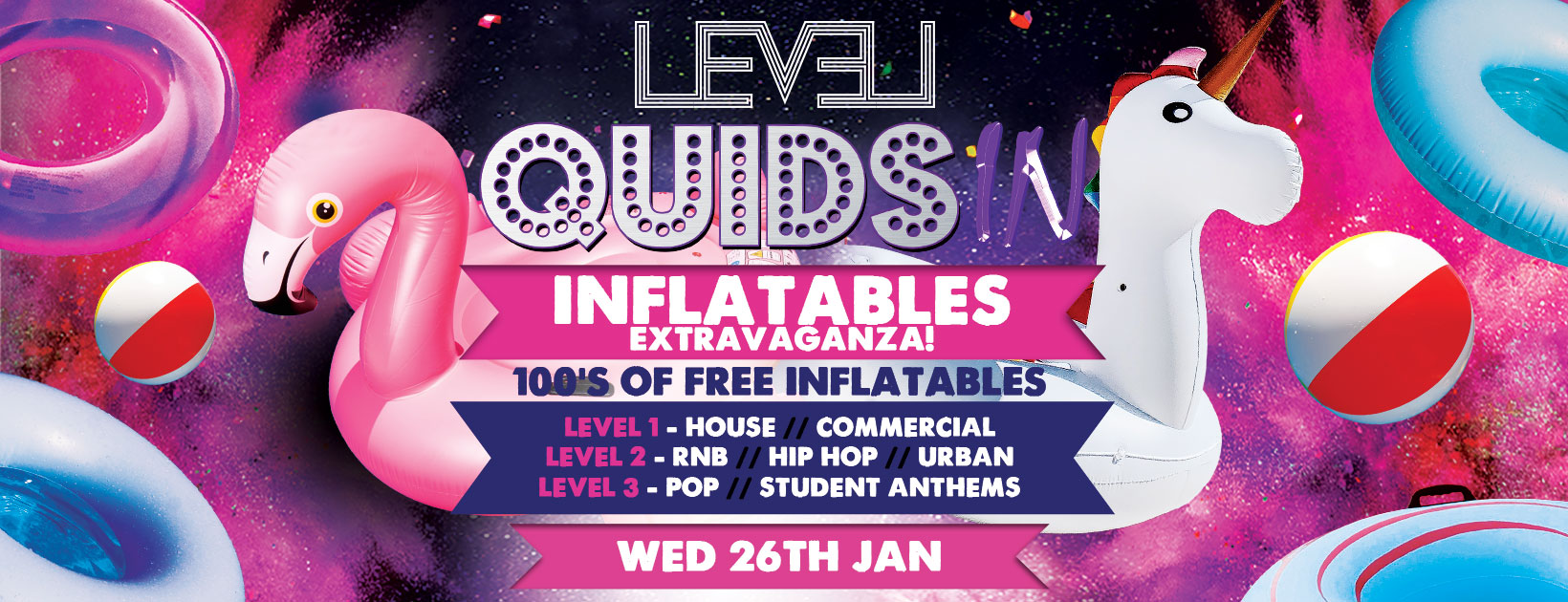 Quids In Wednesdays : Inflatables Party!