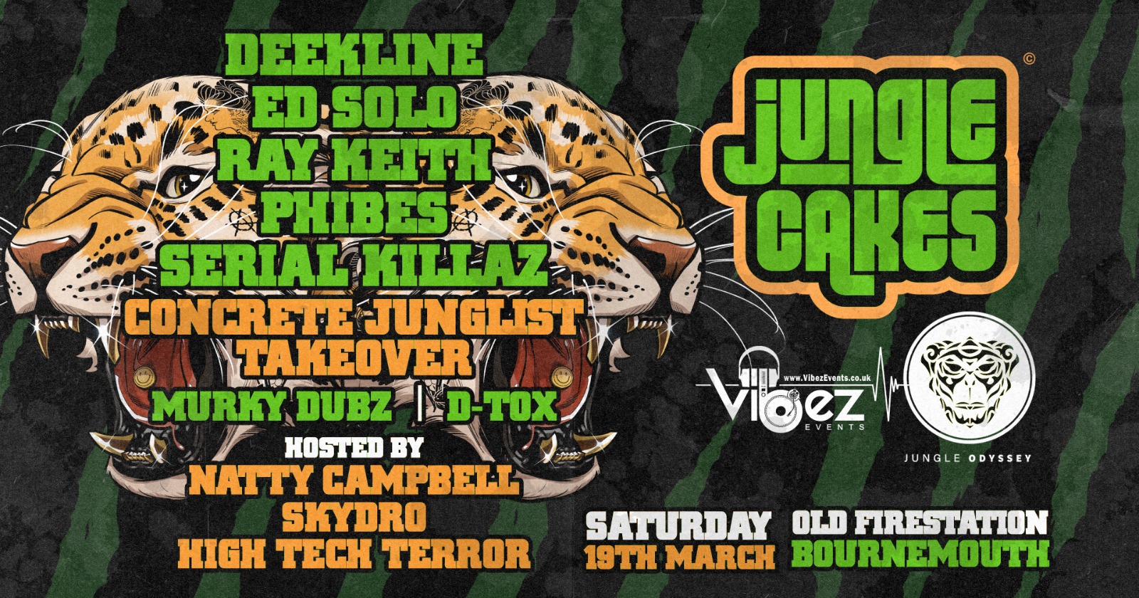 Jungle Cakes Bournemouth: Ed Solo, Deekline, Ray Keith, Serial Killaz + more