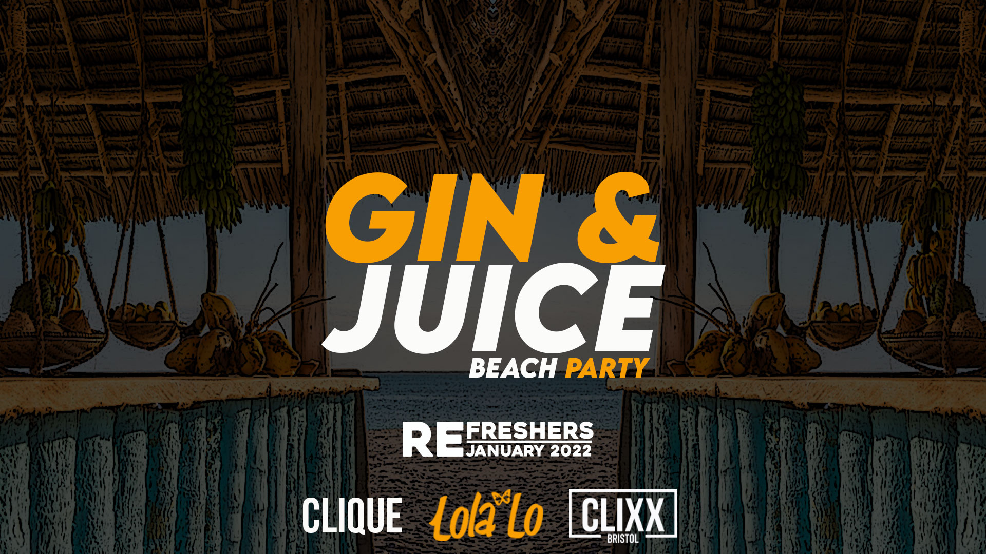 CLIQUE | Every Tuesday // Gin & Juice Refreshers Beach Party!