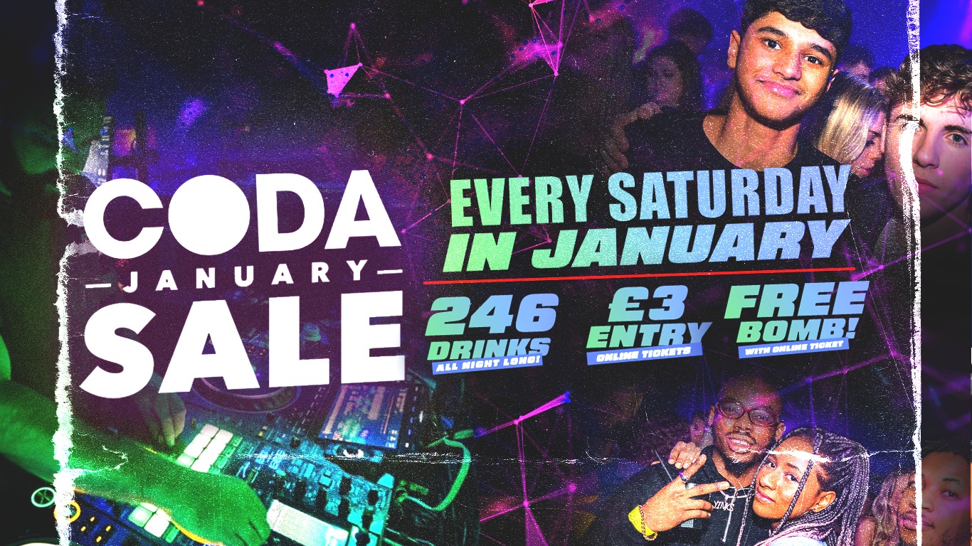 CODA Saturdays – January Sale!!