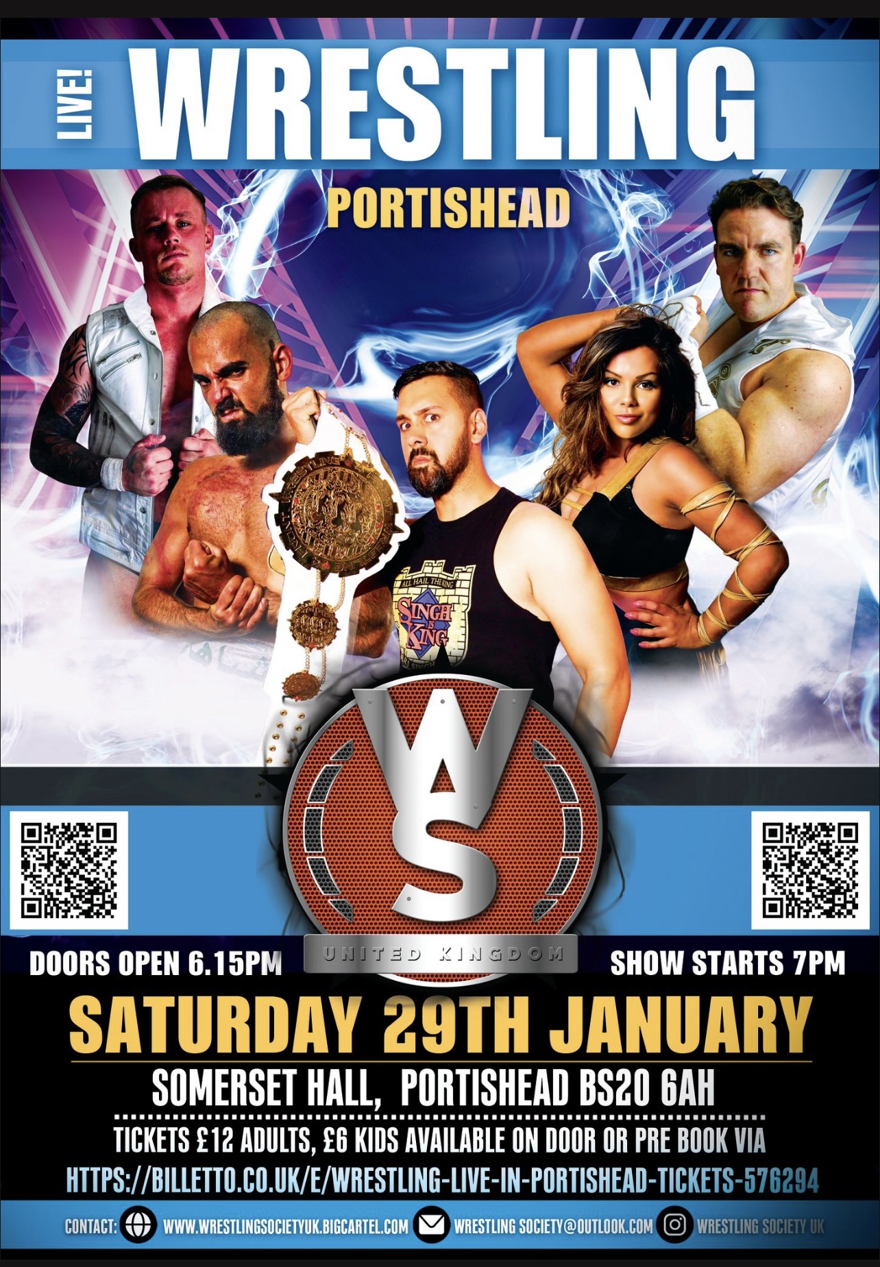 live wrestling returns to Portishead at Somerset Hall, Portishead on ...