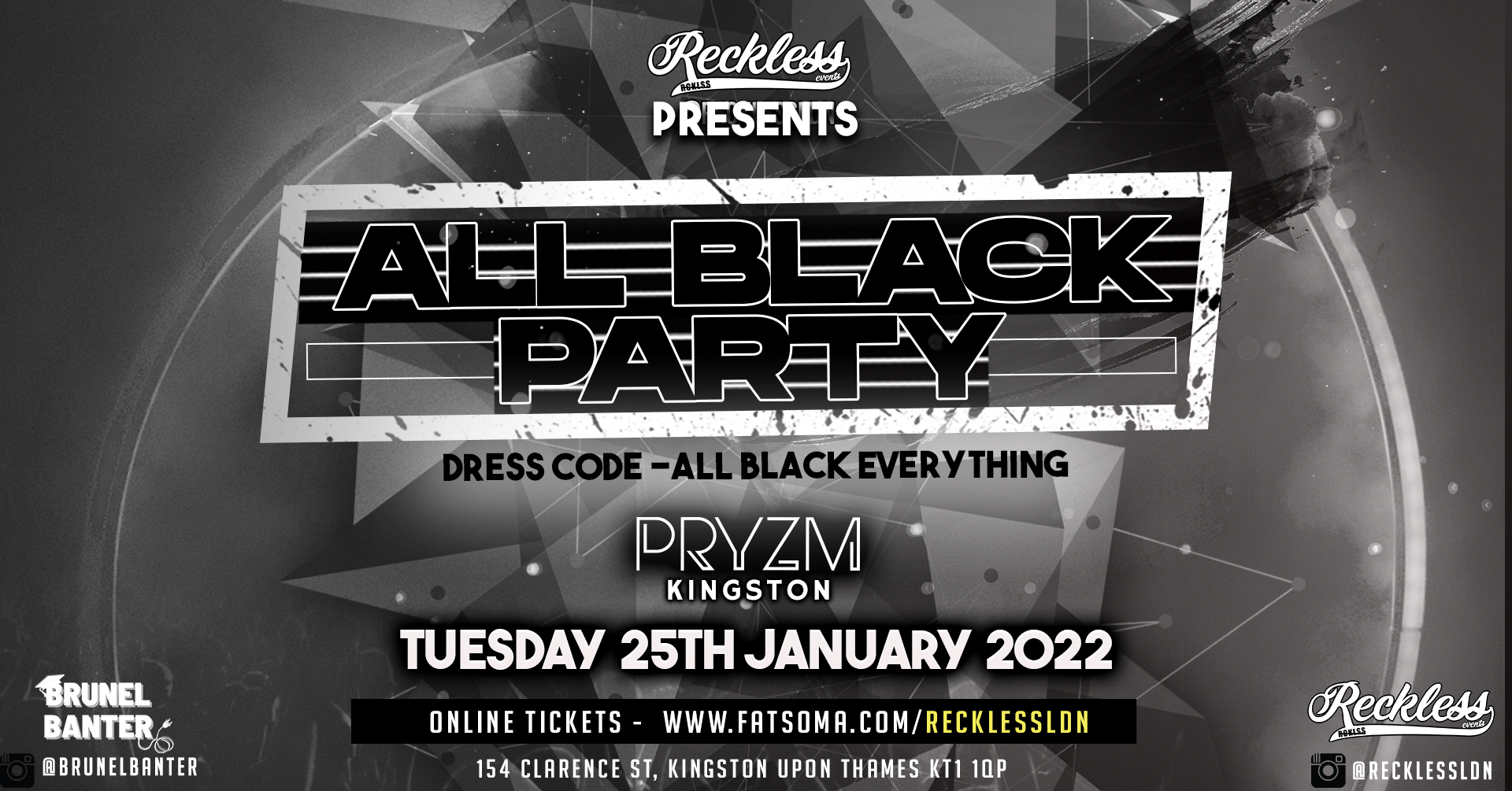 🚨 LAST 25 TICKETS 🚨ALL BLACK PARTY @ PRYZM KINGSTON at PRYZM Kingston