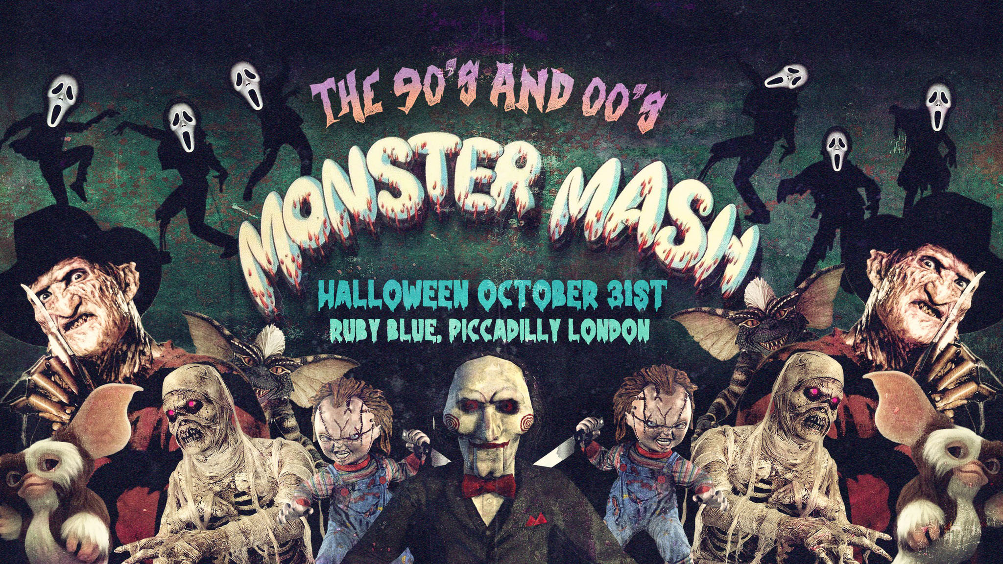 The Monster Mash 👻 90’s and 00’s Halloween Party #LondonHalloween2022