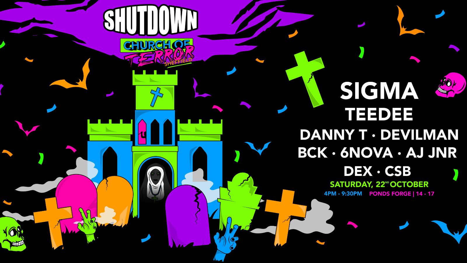 Shutdown Sheffield Presents – Church Of Terror