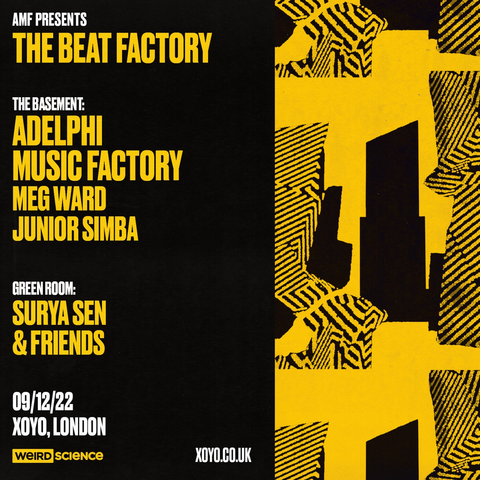 Adelphi Music Factory presents The Beat Factory