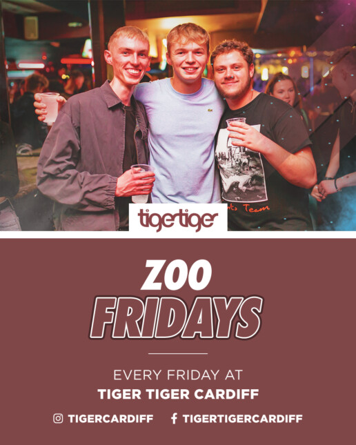 Tiger Tiger: Zoo Fridays – Every Friday – Student Drinks All Night 🎉