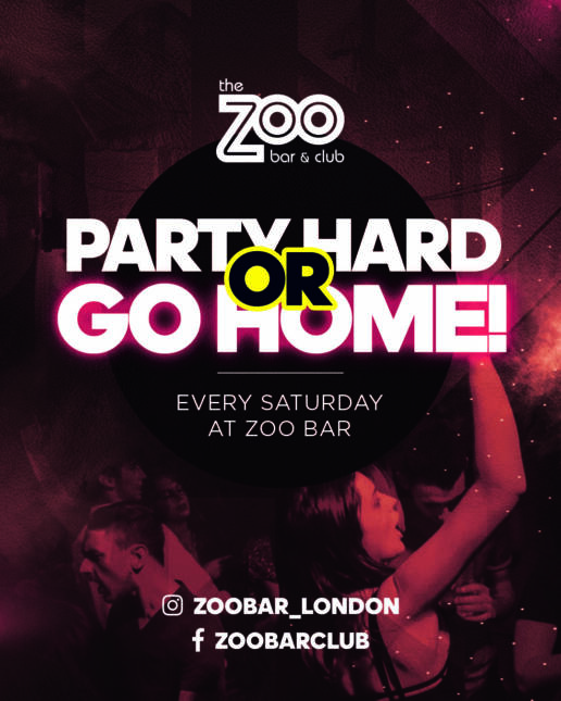 Zoo Bar: Party Hard or Go Home – Every Saturday – Student Drinks All Night 🎉