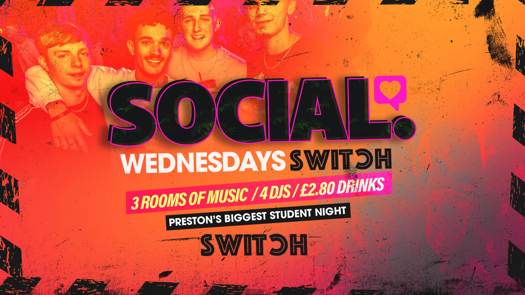 SOCIAL – Every Wednesday at SWITCH | Crack the Code to win Nintendo Switch + More