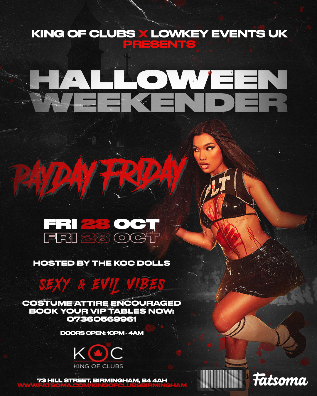 payday-friday-halloween-weekender-at-king-of-clubs-birmingham-on