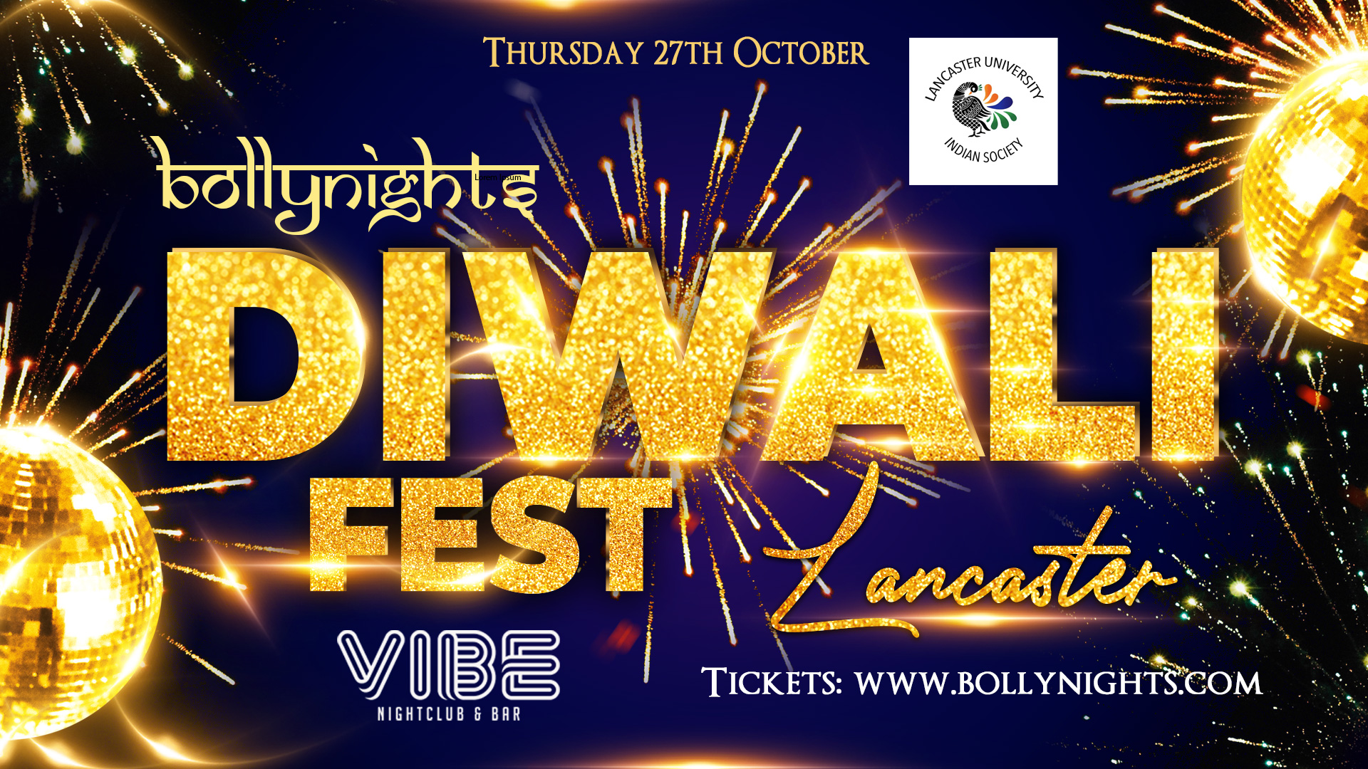 Bollynights Lancaster: Diwali Fest | Thursday 27th October