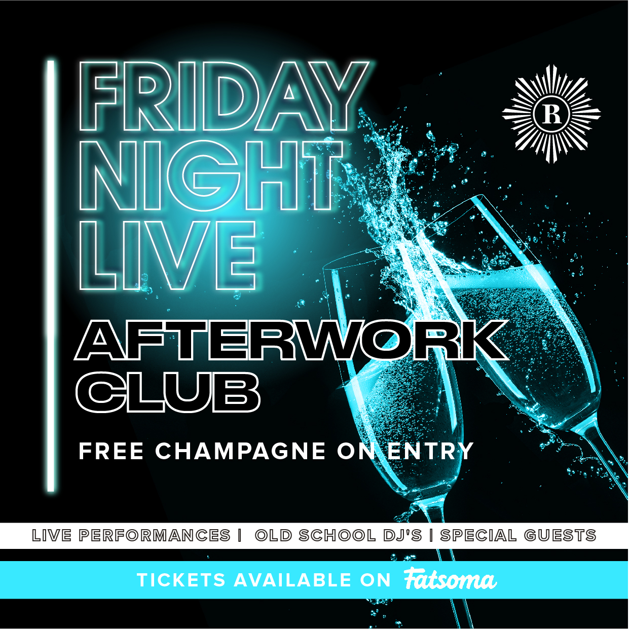 Friday Night Live @ Revolution Free Champagne 🥂