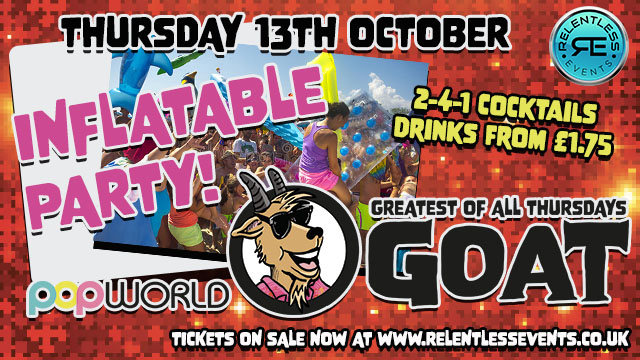 GOAT ‘INFLATABLE PARTY’ at Popworld Birmingham