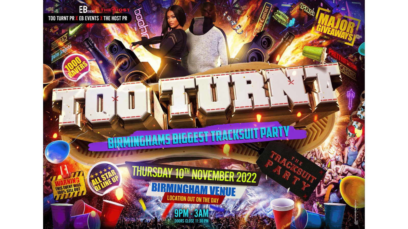 Too Turnt Tracksuit Party at TBA, Birmingham on 10th Nov 2022 | Fatsoma