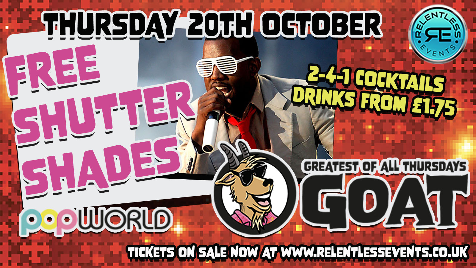 GOAT ‘SHUTTER SHADES PARTY’ at Popworld Birmingham