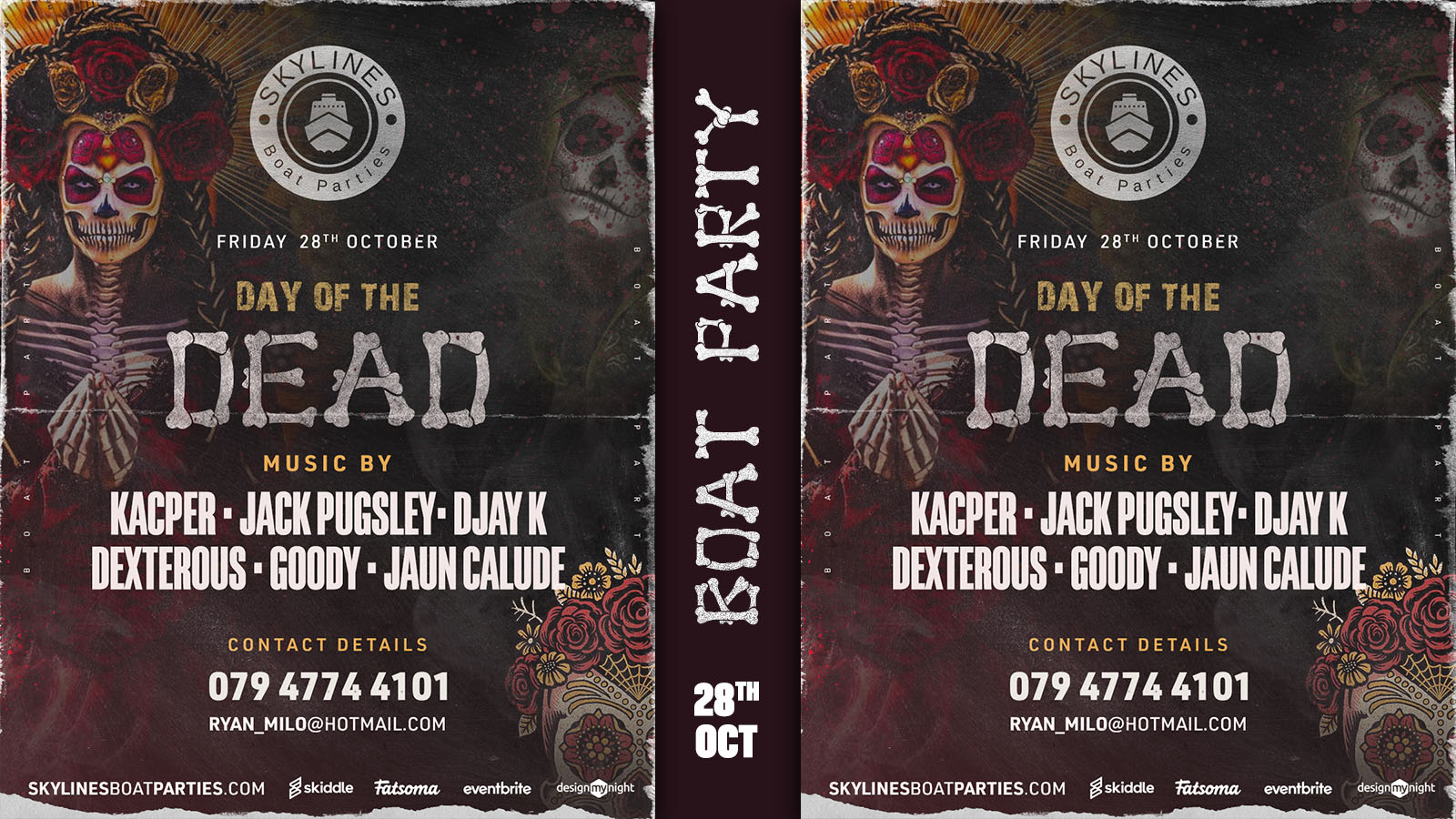 Halloween Boat party with Secret Free after party at Crown Pier, London