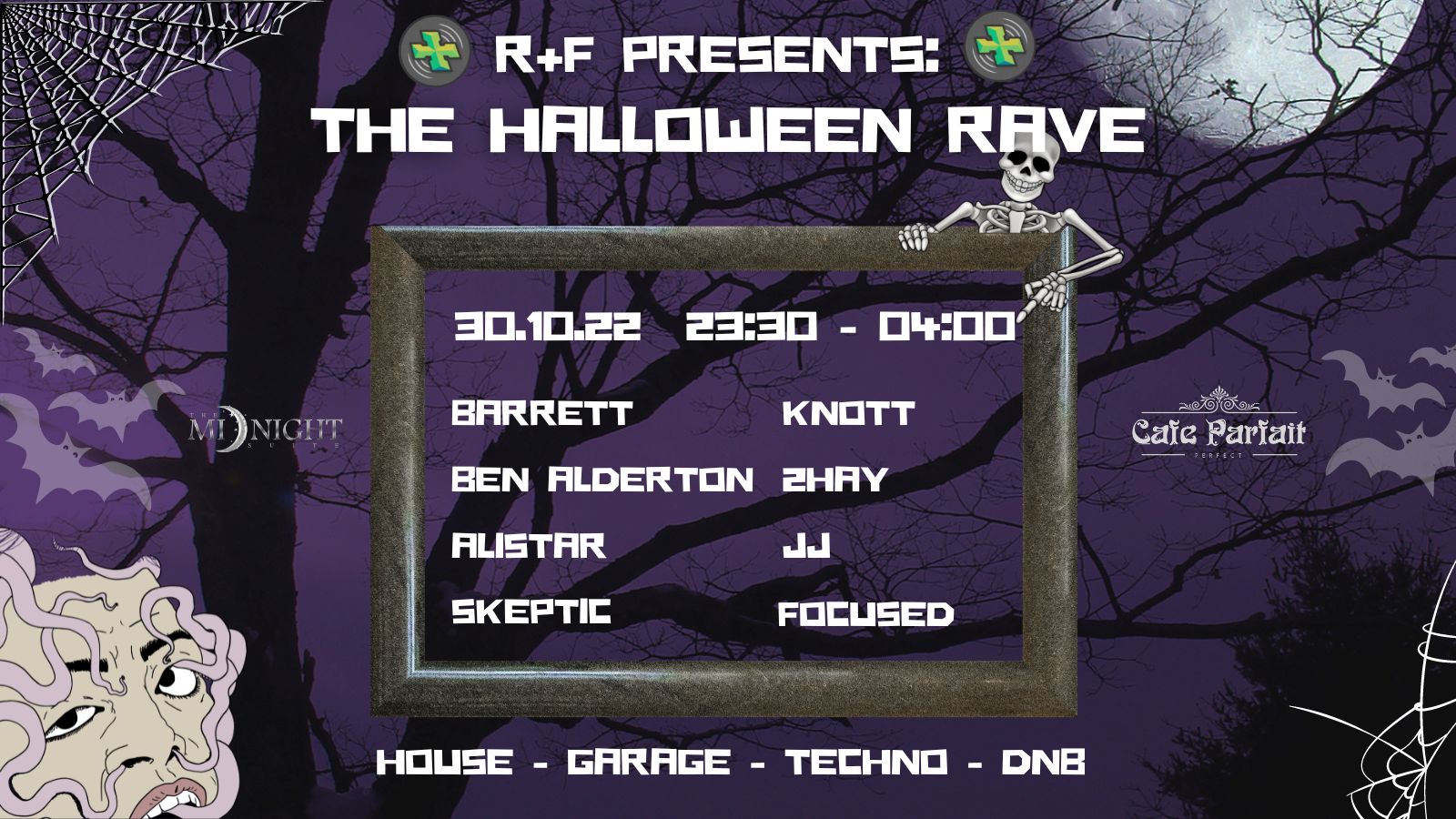 R+F Presents: The Halloween Rave (House, Garage, Techno & DnB)
