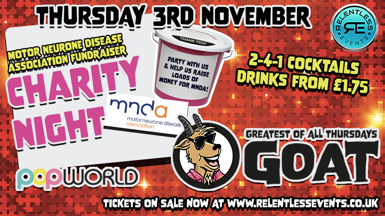 GOAT ‘Charity Night for MNDA’ at Popworld Birmingham