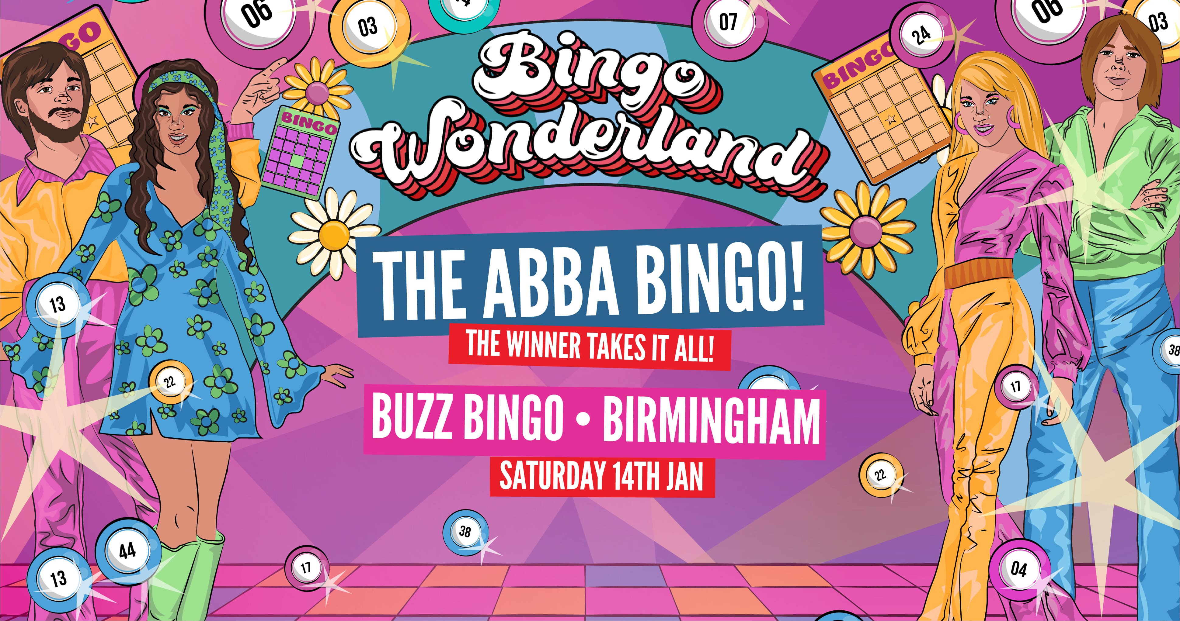 ABBA Bingo Wonderland Birmingham at Buzz Bingo Birmingham Great Park