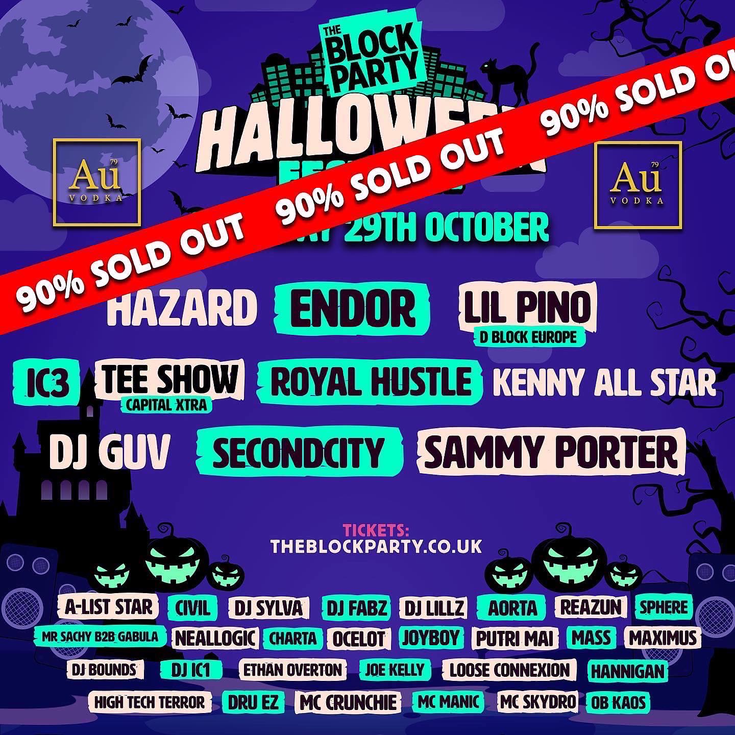 The Block Party Halloween Festival // Single Venue Entry 2022