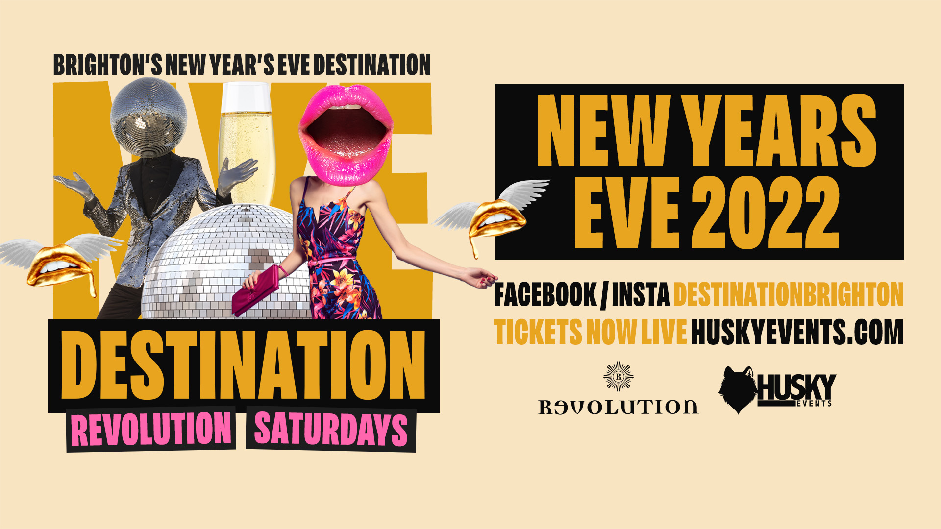 NYE 2022 x Revolution Brighton ➤ Brighton’s NYE Destination ➤ 31.12.22