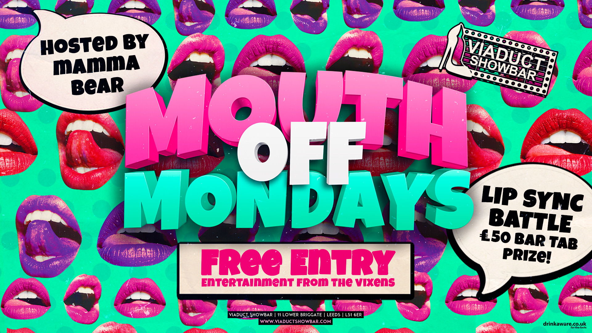 Monday Mouth Off Lip Sync Battle (Free Entry) at Viaduct Showbar