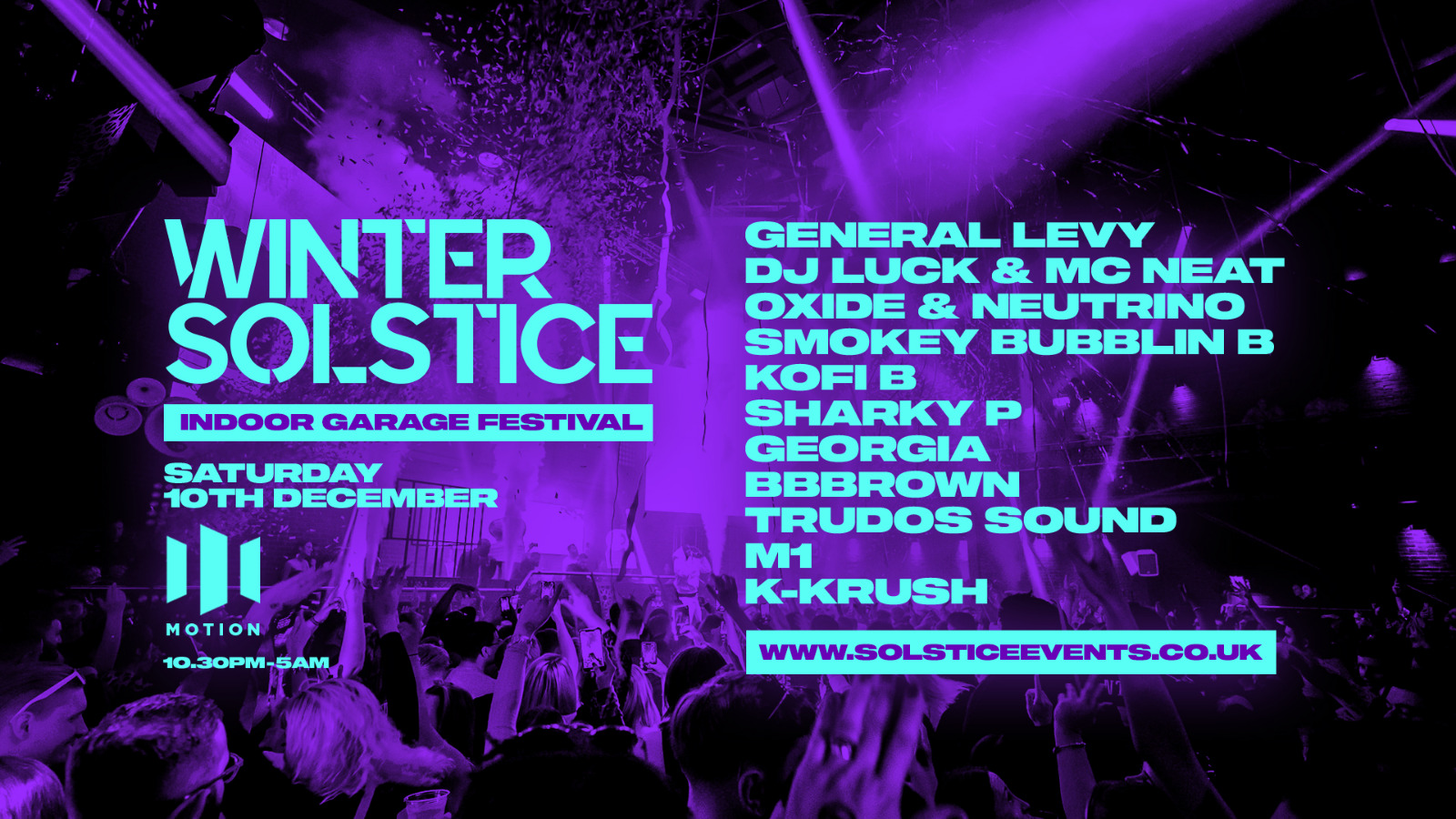 The Ultimate Indoor Garage Festival Motion [TICKETS NOW ON SALE] at