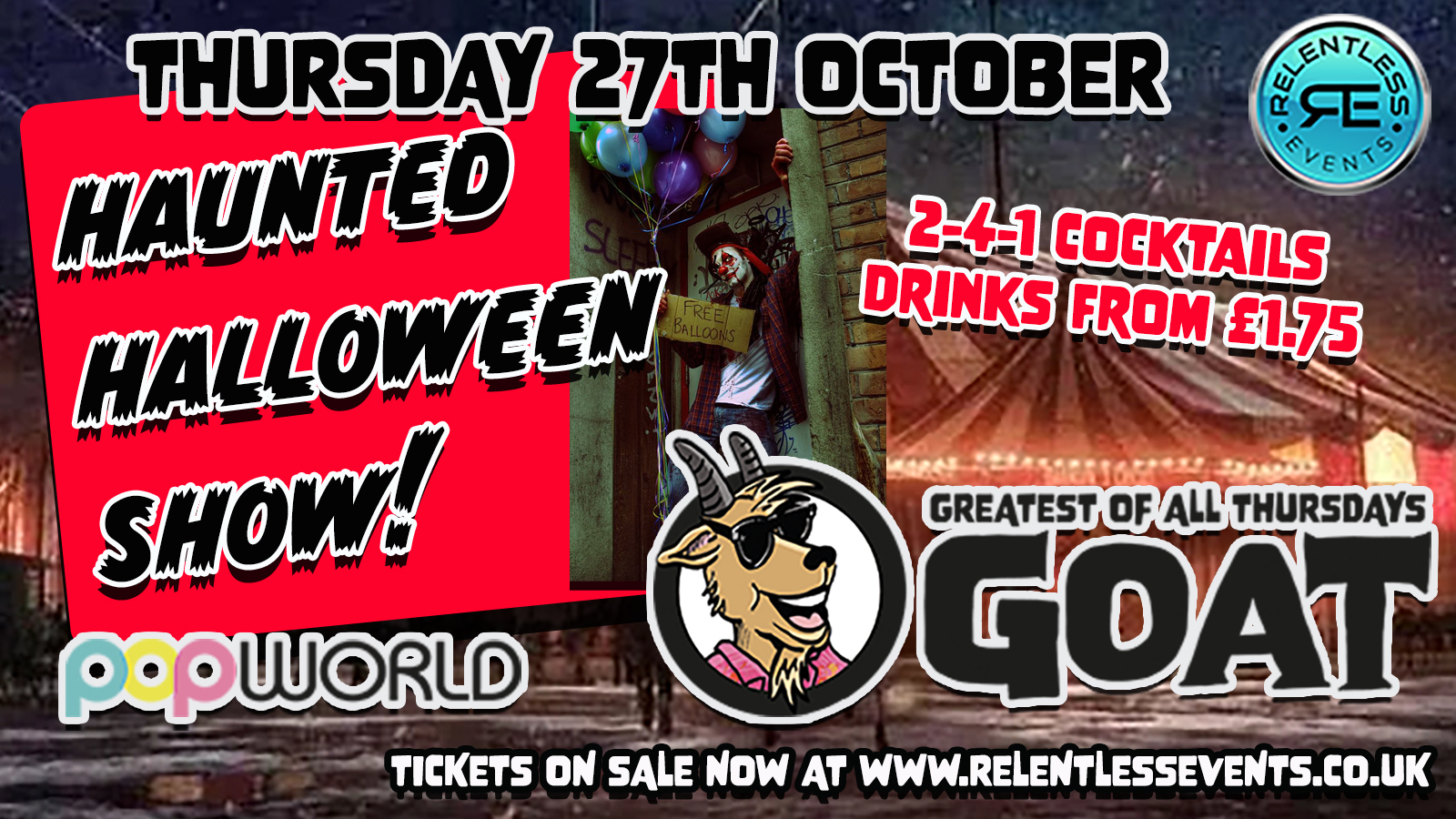 GOAT ‘Haunted Halloween Show’ at Popworld Birmingham