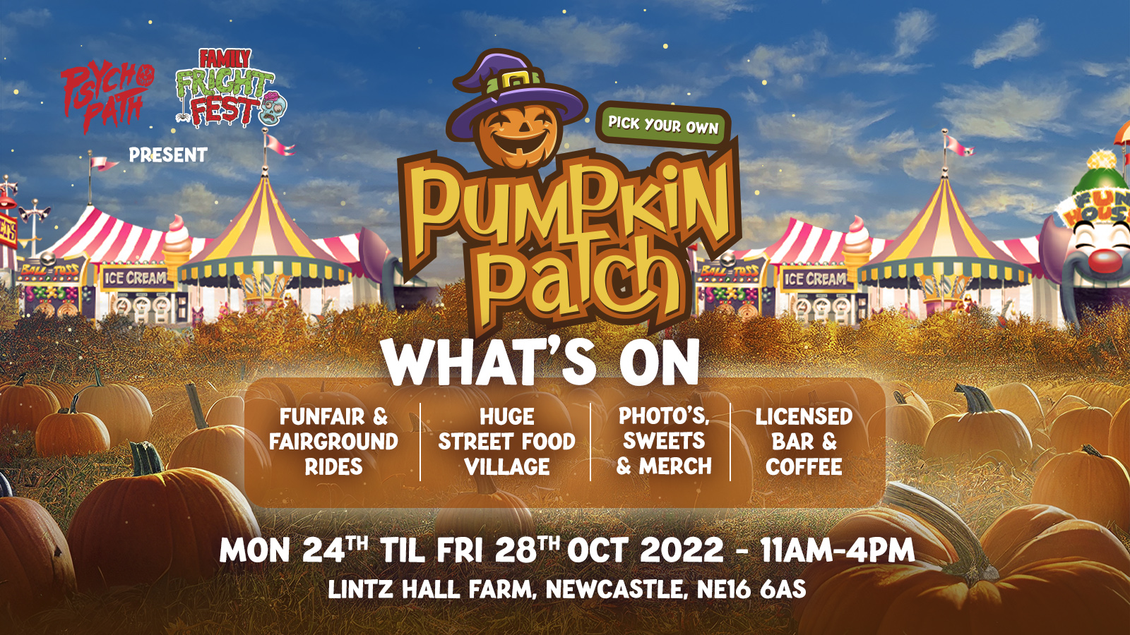 Pumpkin Patch at Lintz Hall Farm, Newcastle upon Tyne on 27th Oct 2022