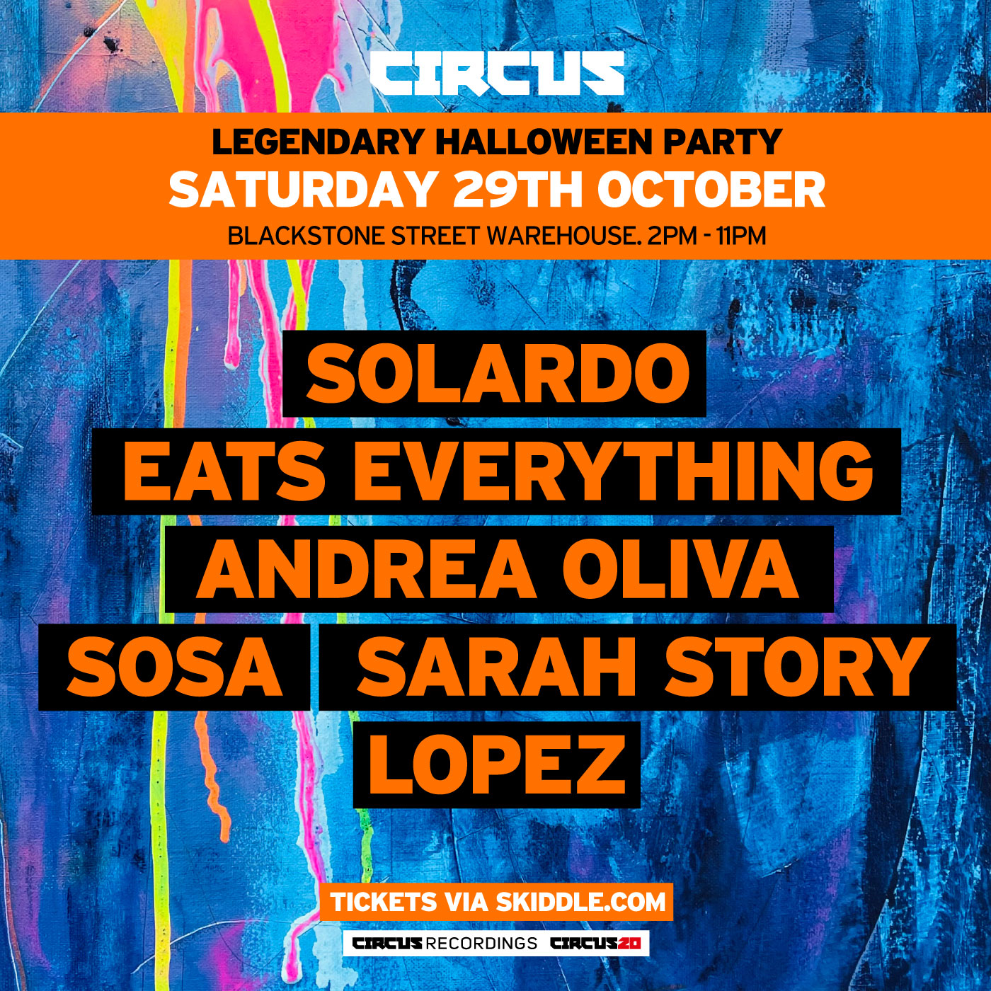 CIRCUS Halloween w/ Solardo, Eats Everything + more at Blackstone