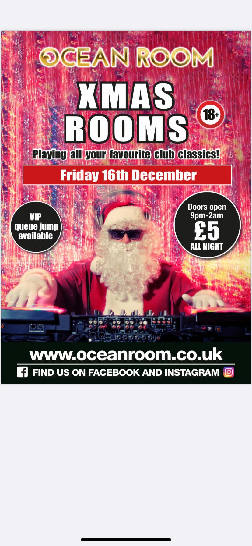 XMAS ROOMS! at Ocean Room Entertainment Ltd, GorlestononSea on 16th