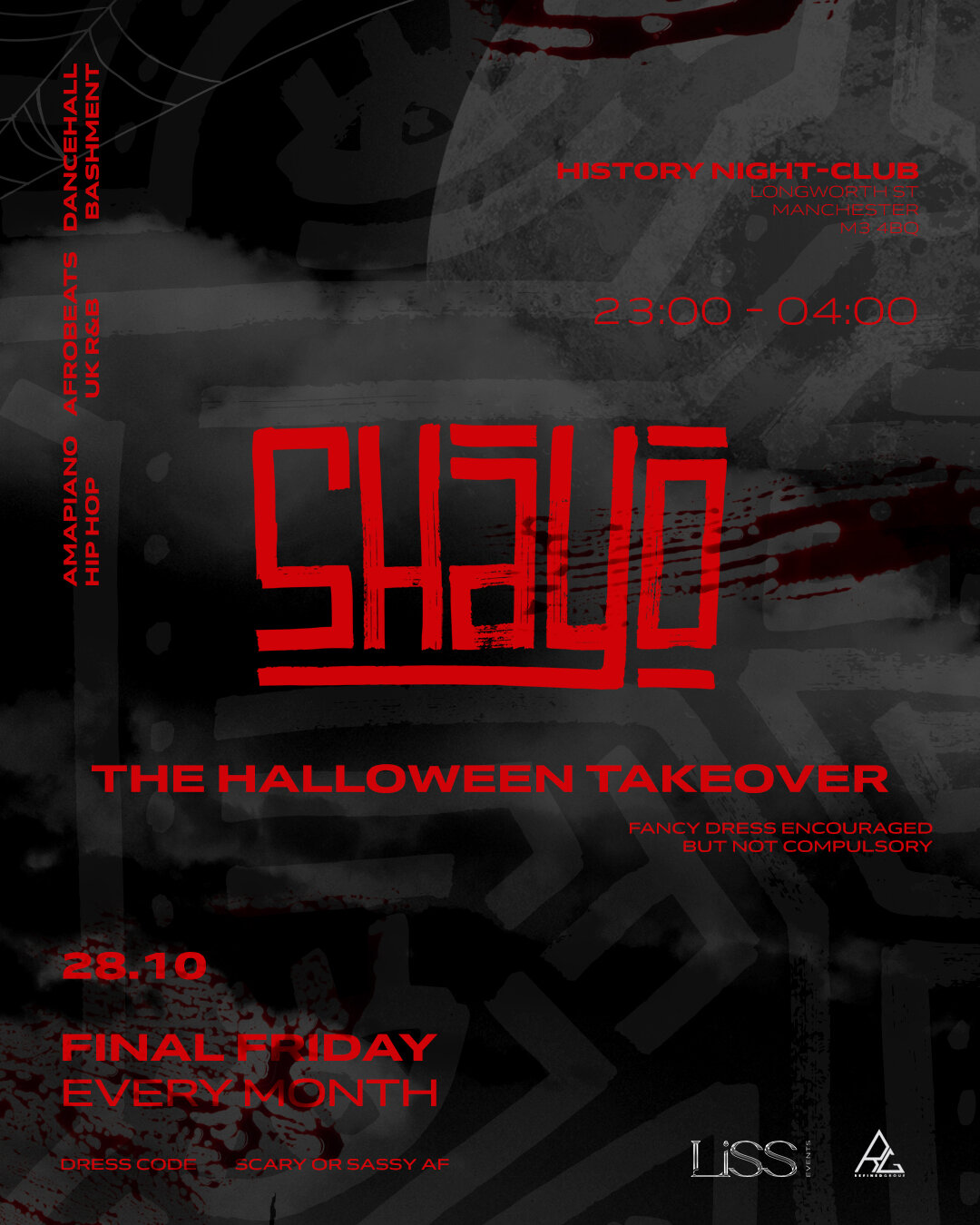 Shayo - HALLOWEEN - Final Fridays At History - Afrobeats/ Dancehall ...