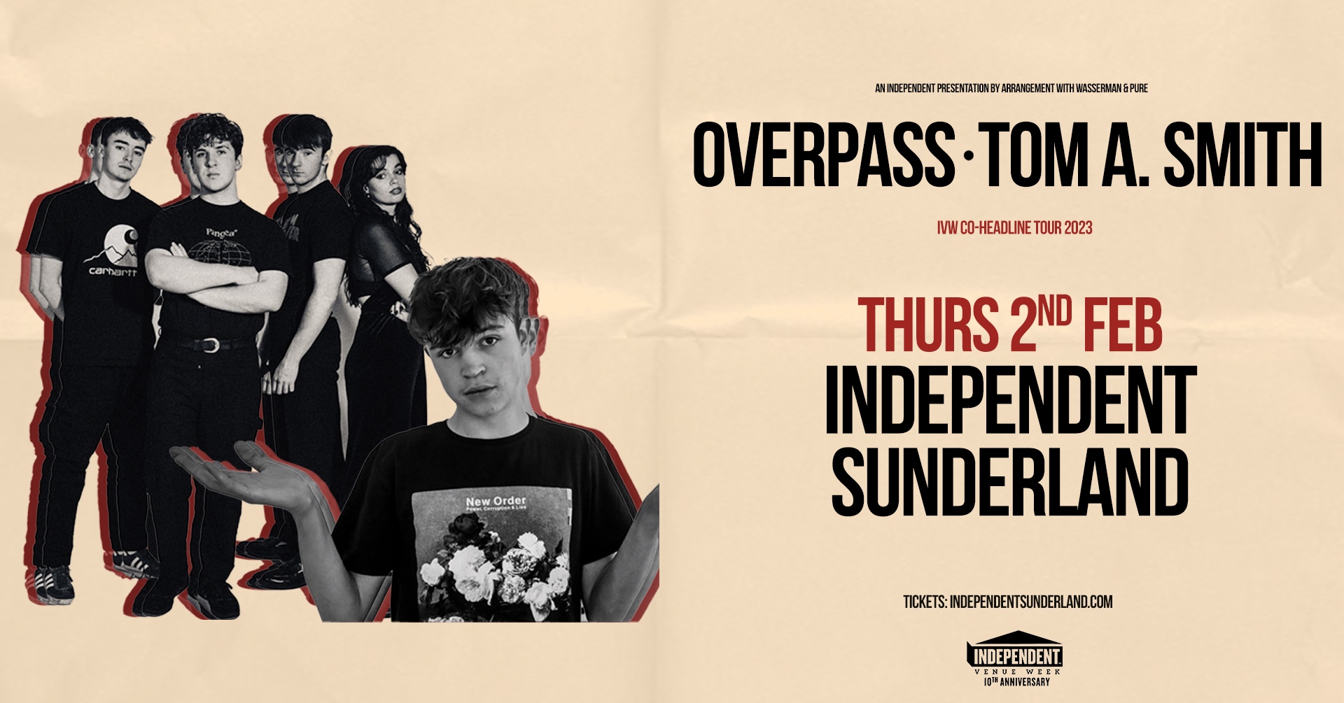 Tom A. Smith & Overpass (Independent Venue Week)