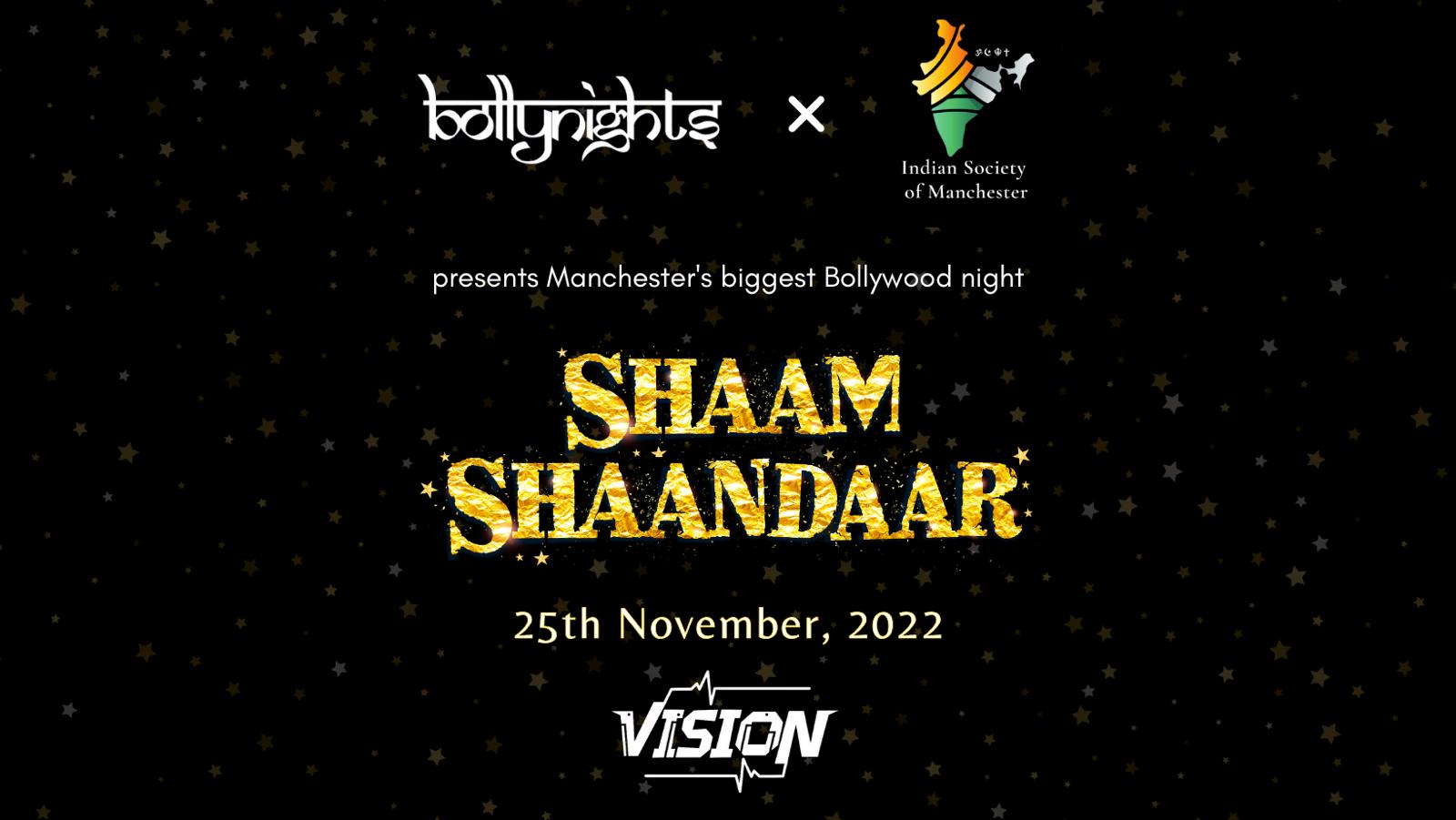 Bollynights Manchester – Friday 25th November  | Vision