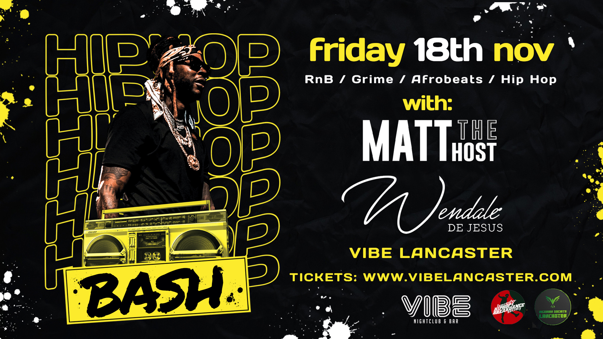 Vibe Fridays – Hip Hop Bash