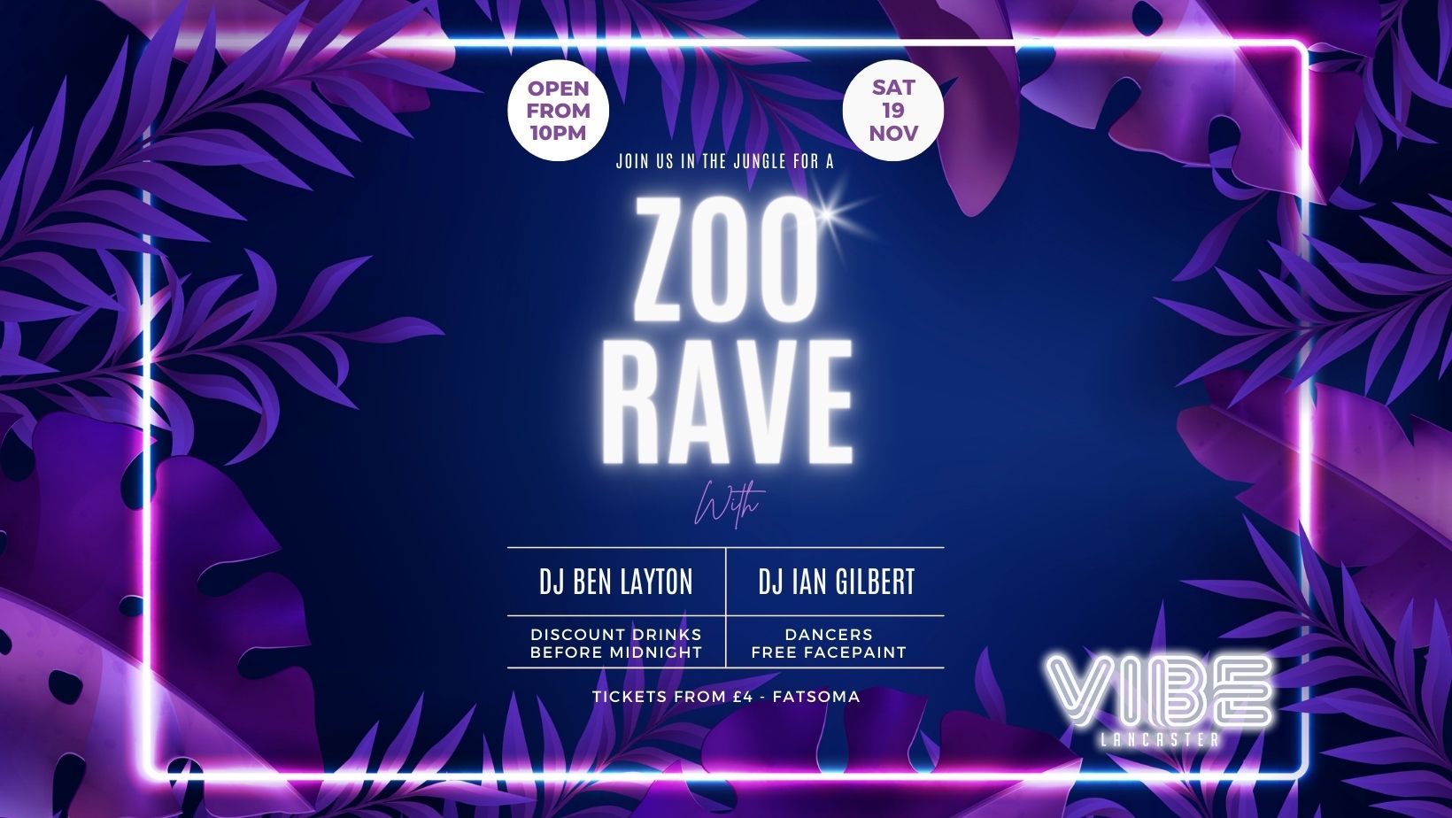 VIBE Saturdays: ZOO RAVE!