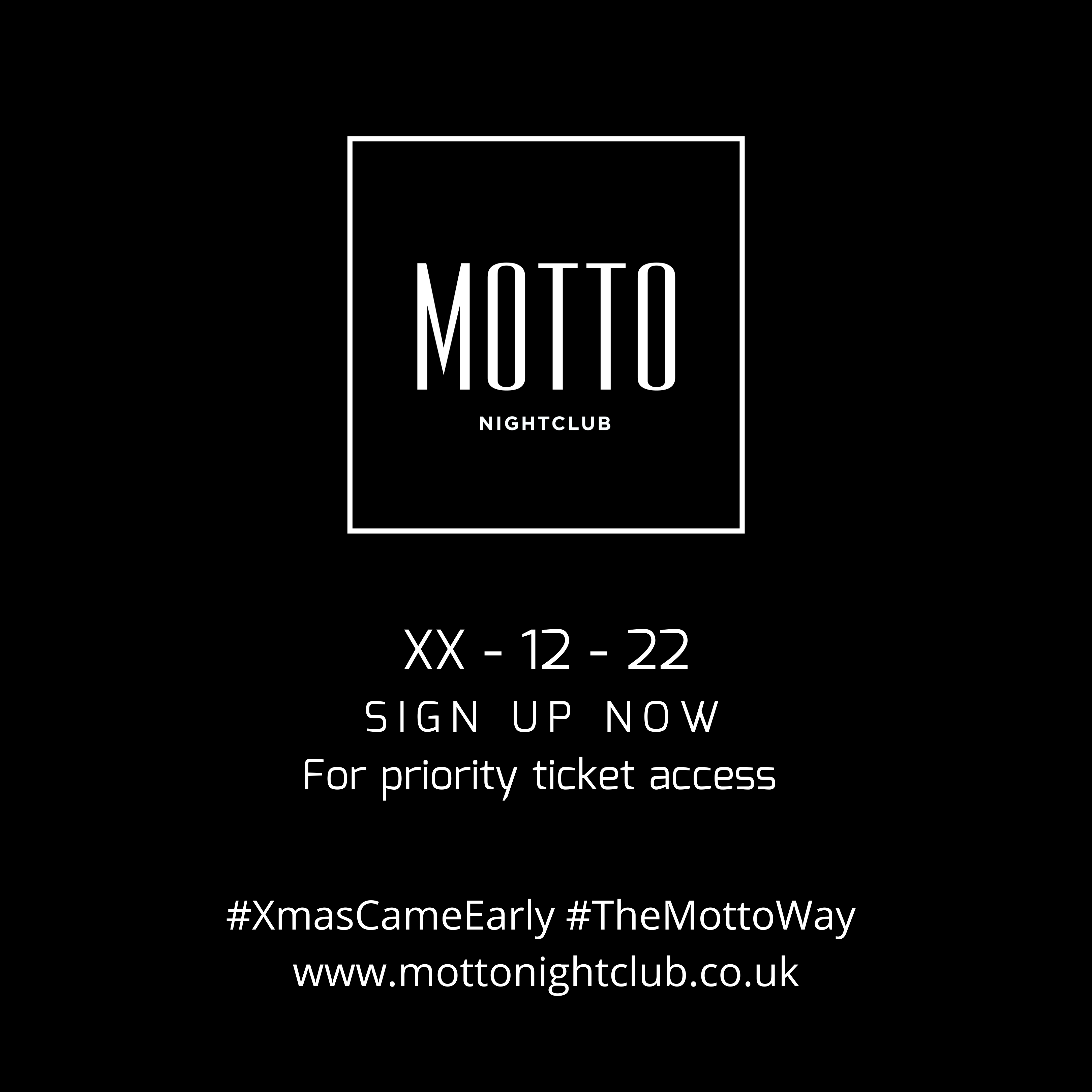 MOTTO WAITING LIST (XX – 12 – 22)
